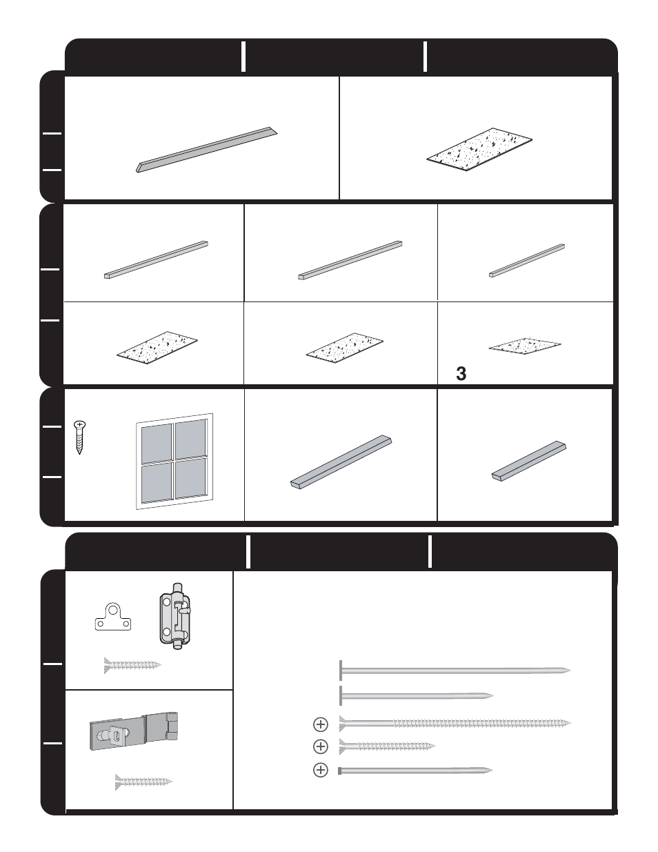 P1 p2 p 3, Wall | Backyard Storage Solutions 16702 User Manual | Page 7 / 40