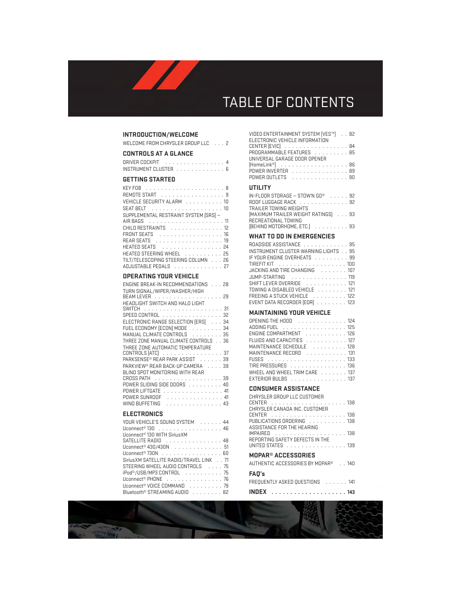 Dodge 2014 Grand_Caravan - User Guide User Manual | Page 3 / 156