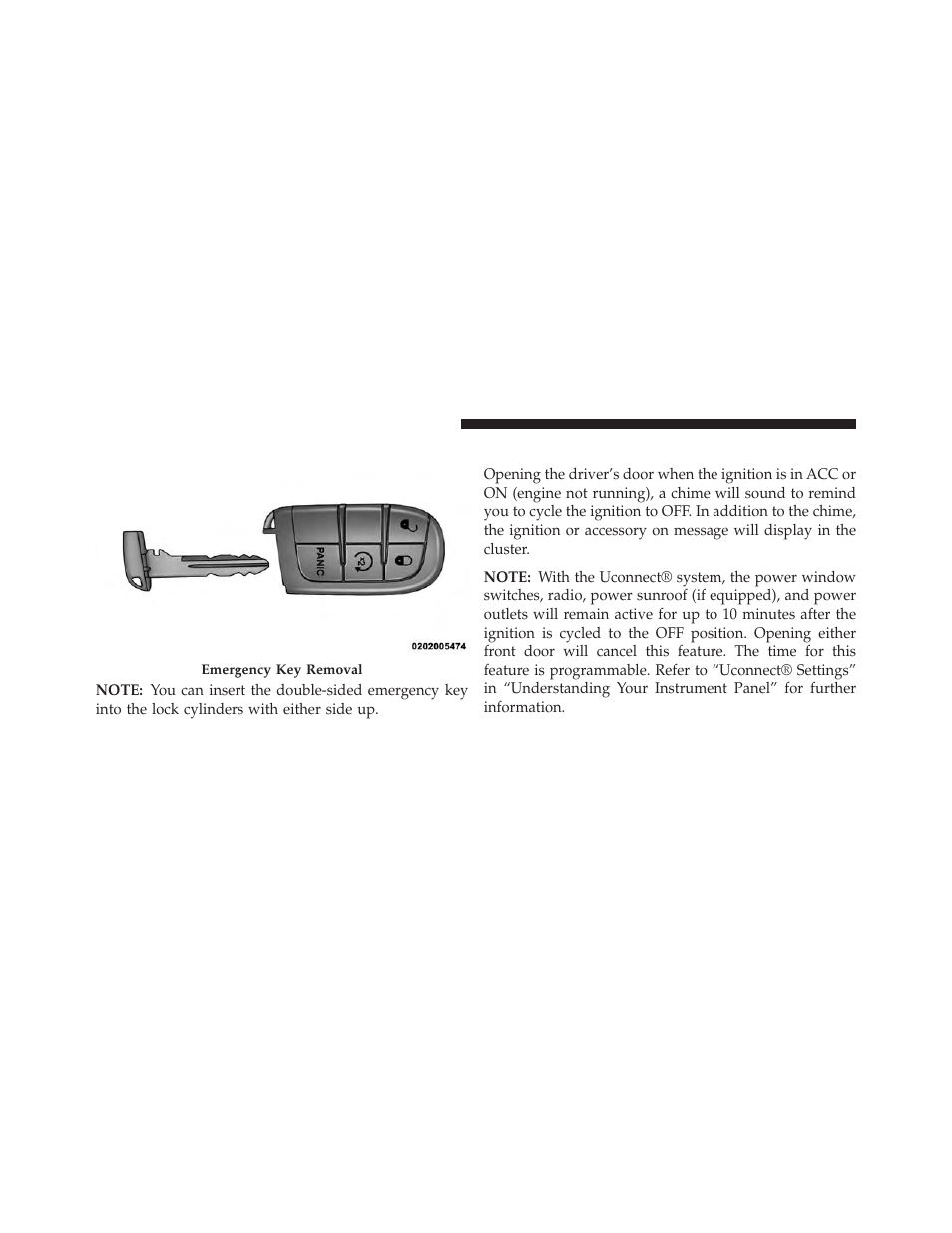 Ignition or accessory on message | Dodge 2014 Journey - Owner Manual User Manual | Page 16 / 651