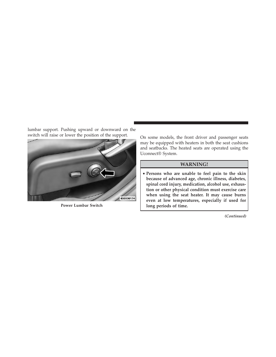 Heated seats — if equipped | Dodge 2014 Journey - Owner Manual User Manual | Page 204 / 651