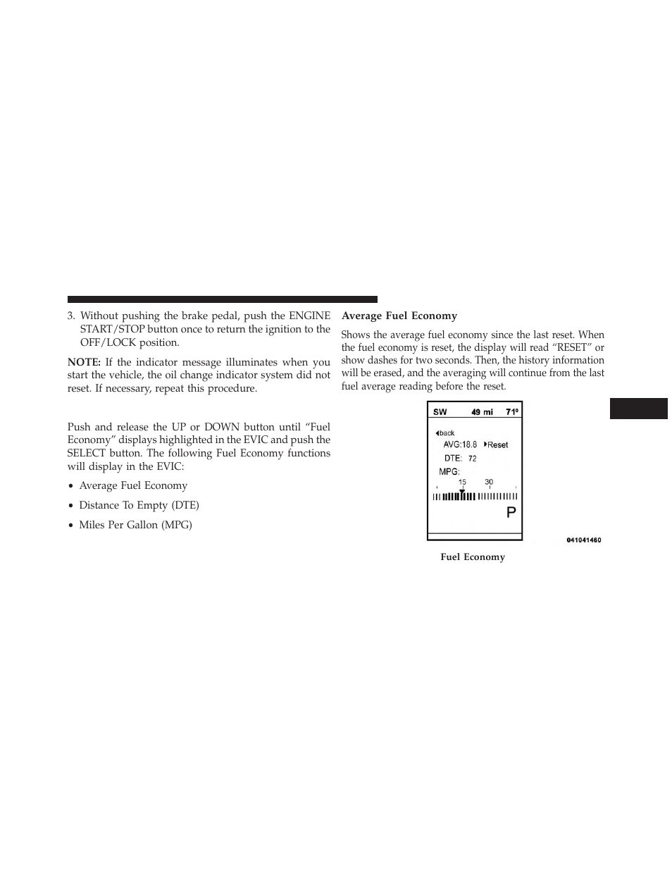 Fuel economy, Average fuel economy | Dodge 2014 Journey - Owner Manual User Manual | Page 323 / 651