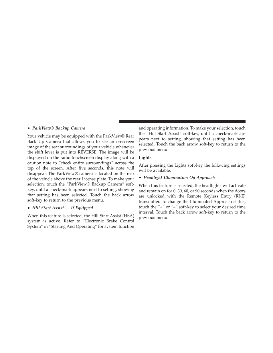 Lights | Dodge 2014 Journey - Owner Manual User Manual | Page 344 / 651