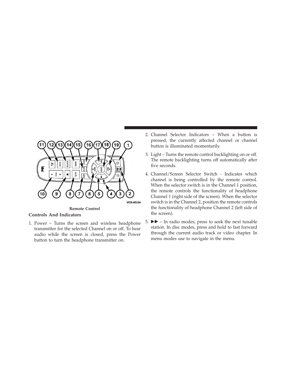Ves™ remote control — if equipped, Controls and indicators | Dodge 2014 Journey - Owner Manual User Manual | Page 358 / 651