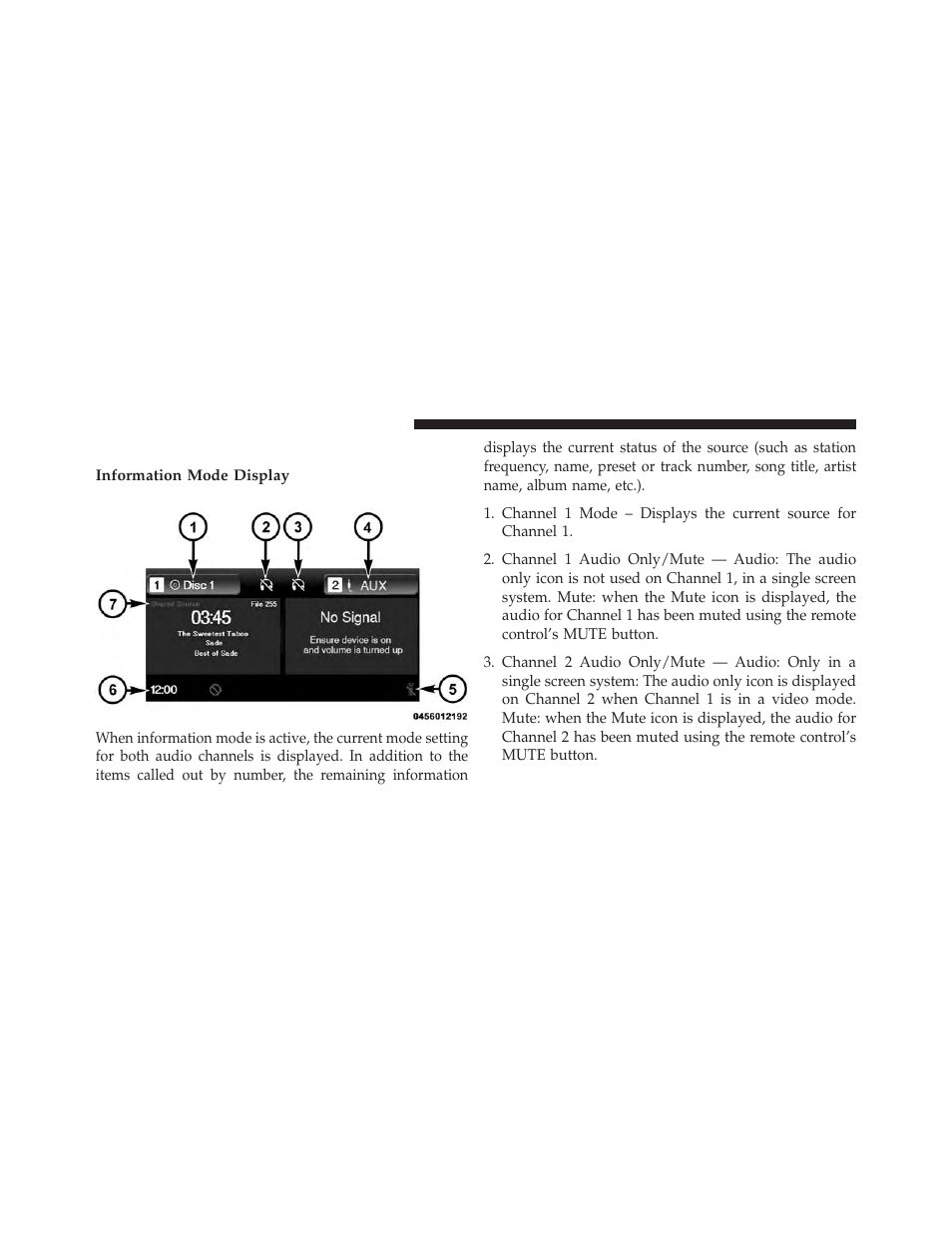 System information, Information mode display | Dodge 2014 Journey - Owner Manual User Manual | Page 366 / 651