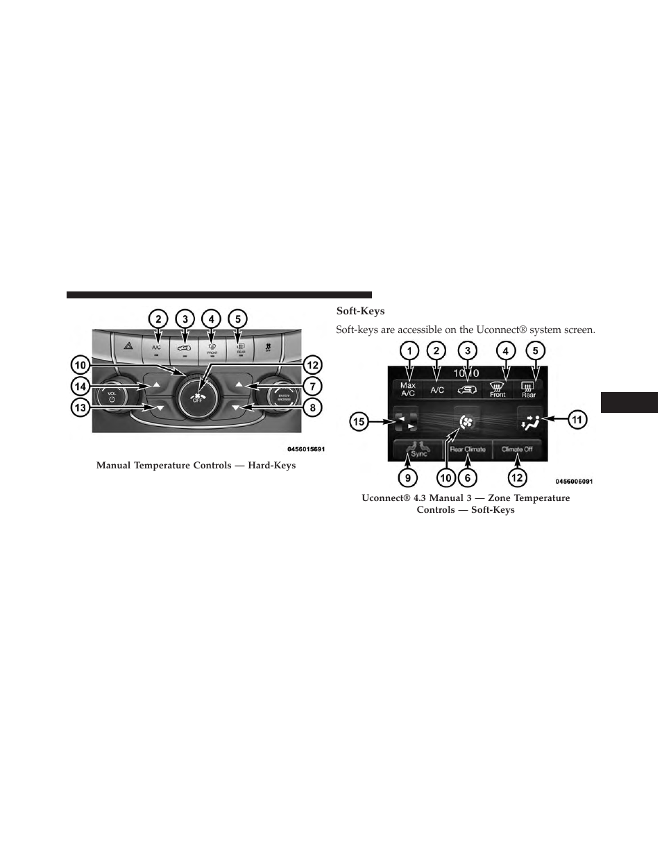 Soft-keys | Dodge 2014 Journey - Owner Manual User Manual | Page 379 / 651