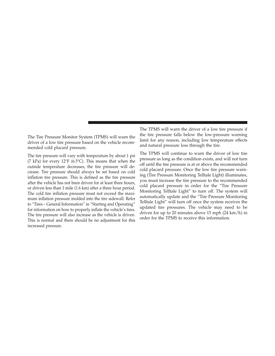 Tire pressure monitor system (tpms) | Dodge 2014 Journey - Owner Manual User Manual | Page 476 / 651