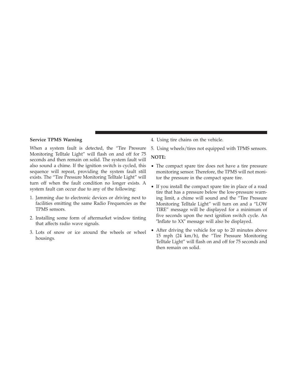 Service tpms warning | Dodge 2014 Journey - Owner Manual User Manual | Page 480 / 651