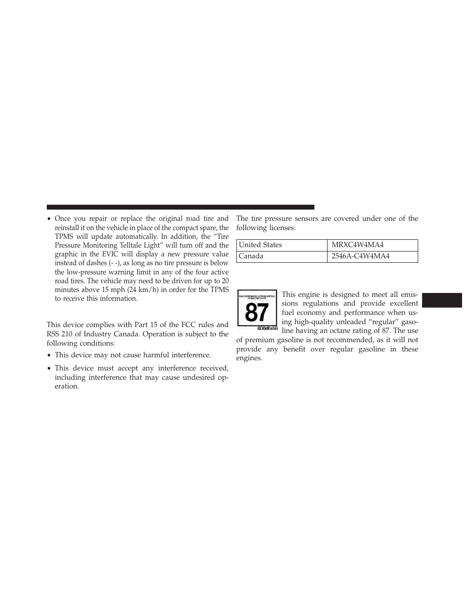 General information, Fuel requirements | Dodge 2014 Journey - Owner Manual User Manual | Page 485 / 651