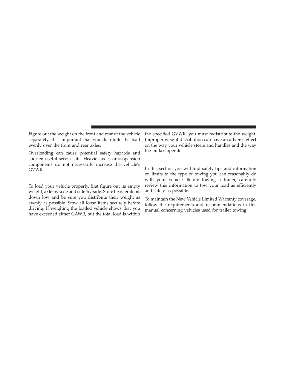 Loading, Trailer towing | Dodge 2014 Journey - Owner Manual User Manual | Page 498 / 651