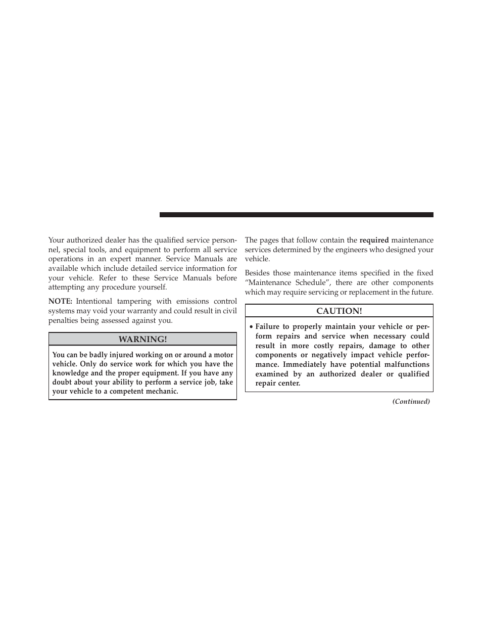 Dealer service, Maintenance procedures | Dodge 2014 Journey - Owner Manual User Manual | Page 552 / 651
