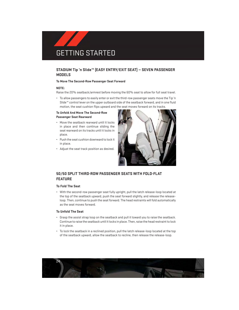 Getting started | Dodge 2014 Journey - User Guide User Manual | Page 26 / 124