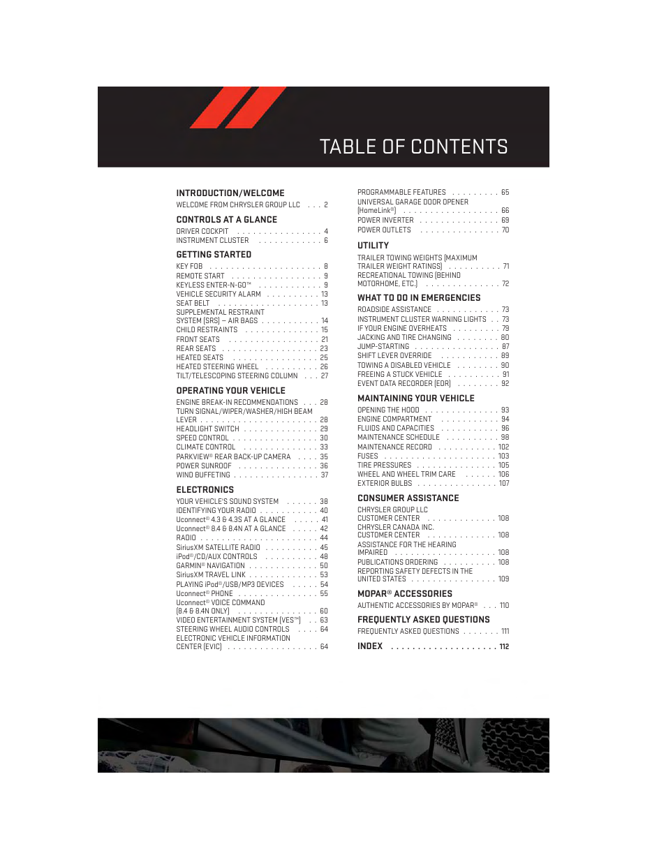 Dodge 2014 Journey - User Guide User Manual | Page 3 / 124