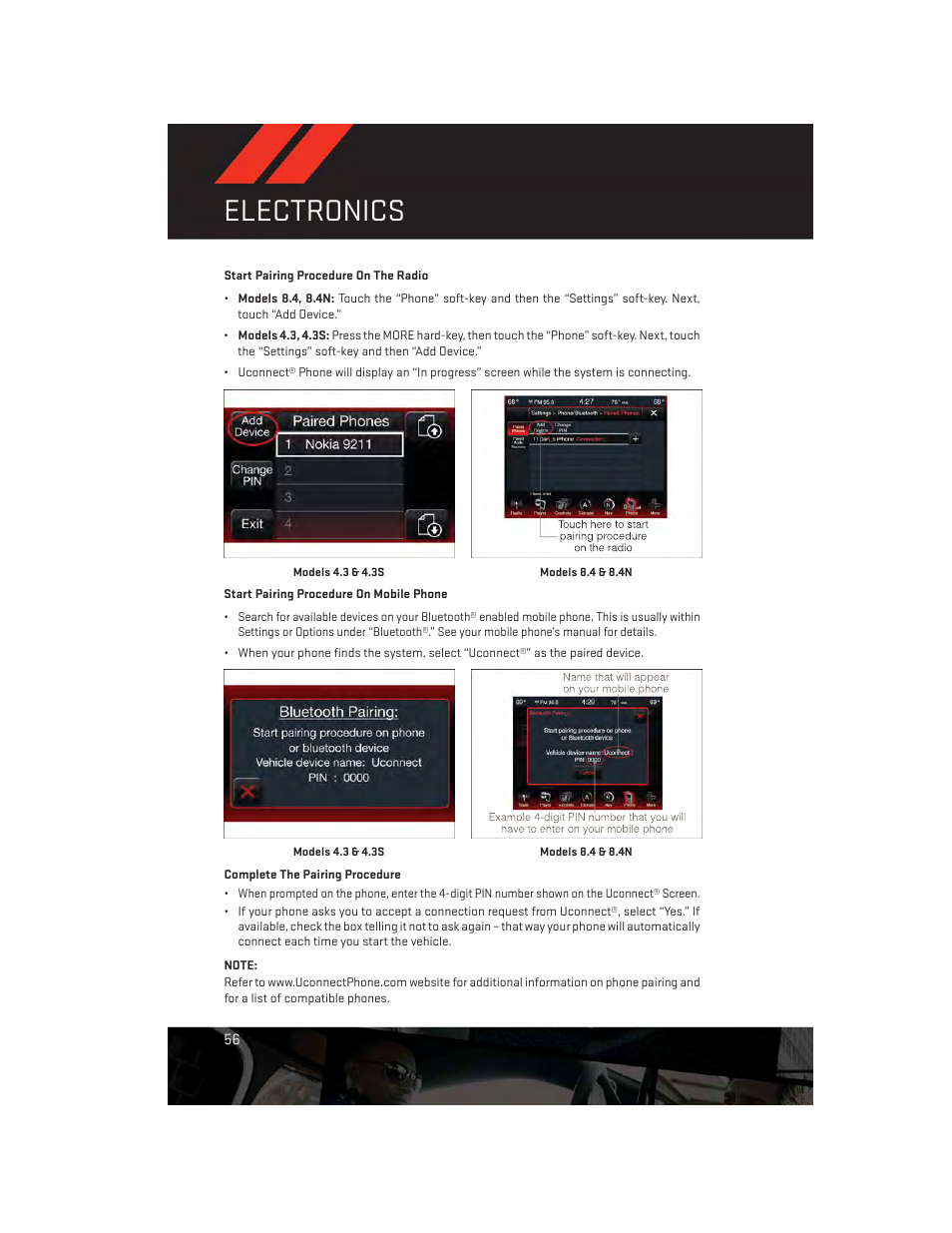 Electronics | Dodge 2014 Journey - User Guide User Manual | Page 58 / 124