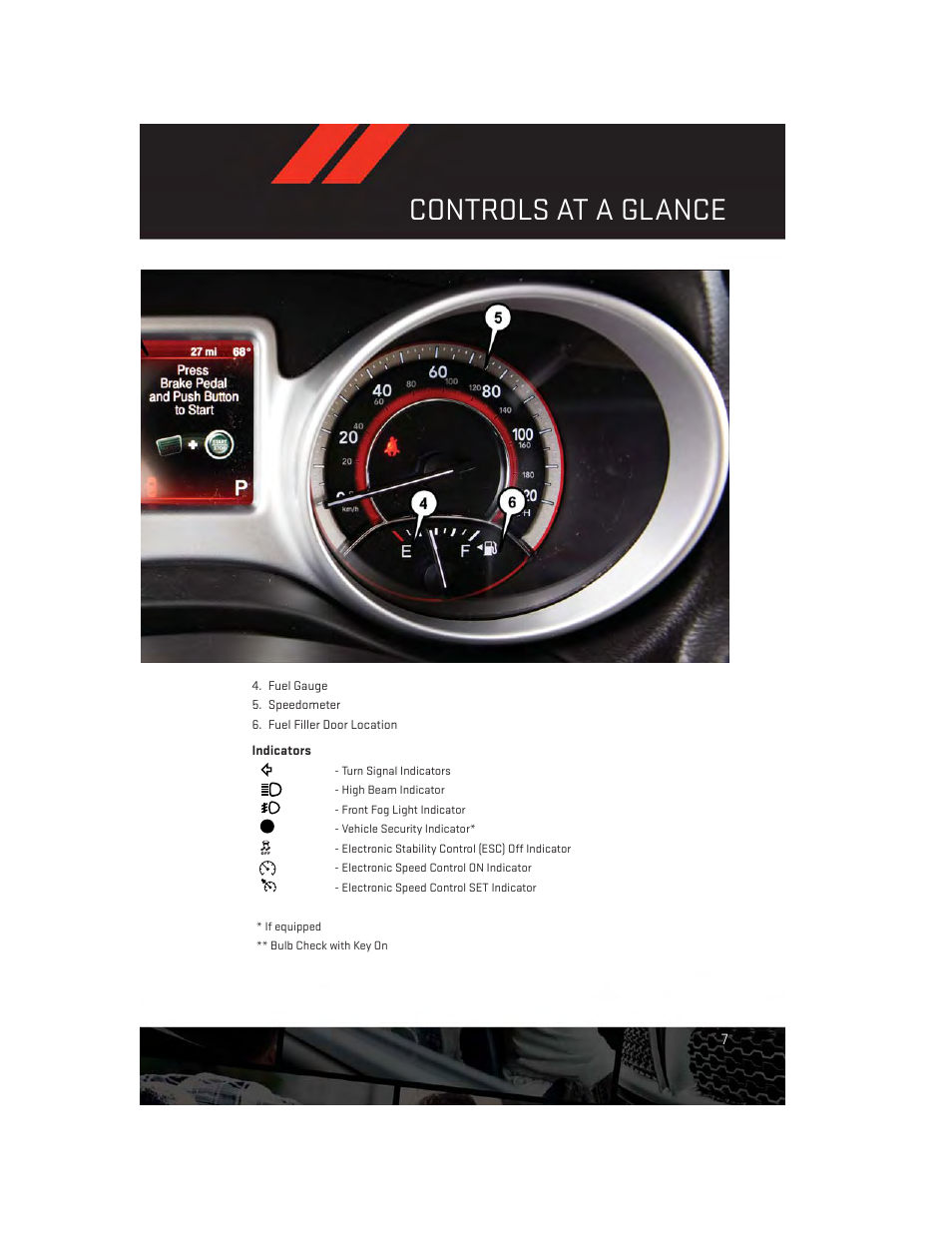 Controls at a glance | Dodge 2014 Journey - User Guide User Manual | Page 9 / 124