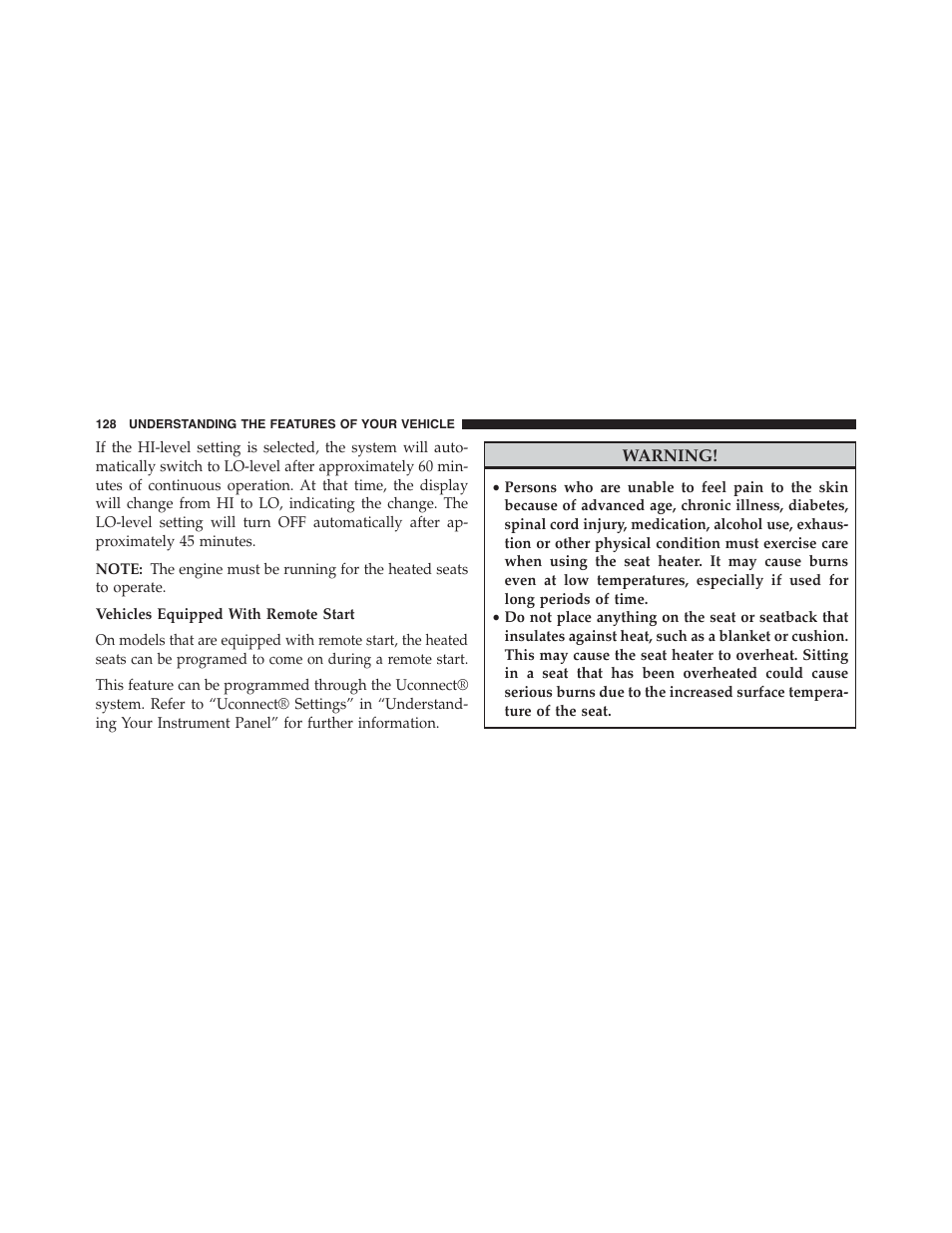 Dodge 2015 Challenger - Owner Manual User Manual | Page 130 / 618