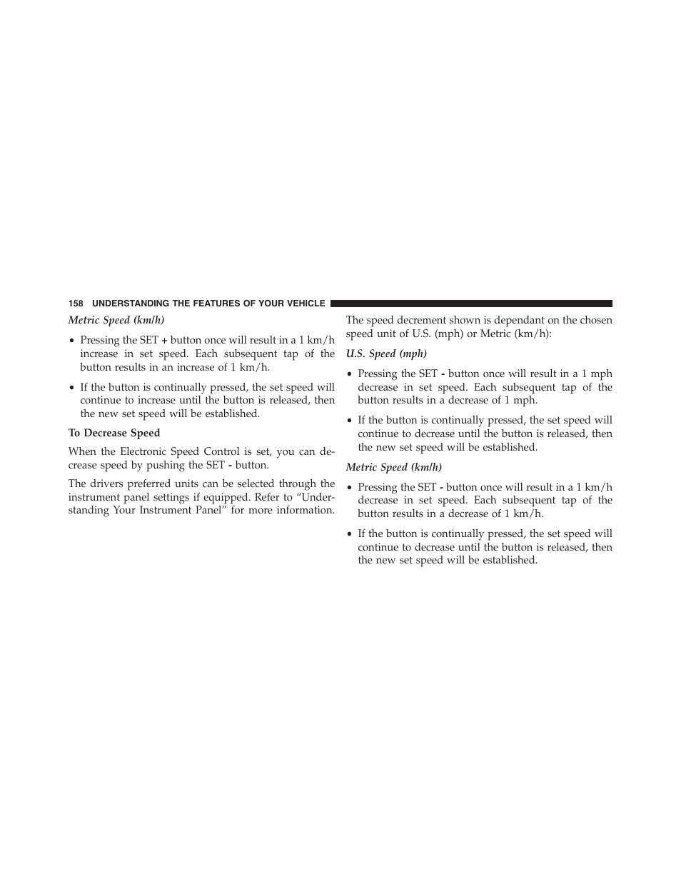 Dodge 2015 Challenger - Owner Manual User Manual | Page 160 / 618
