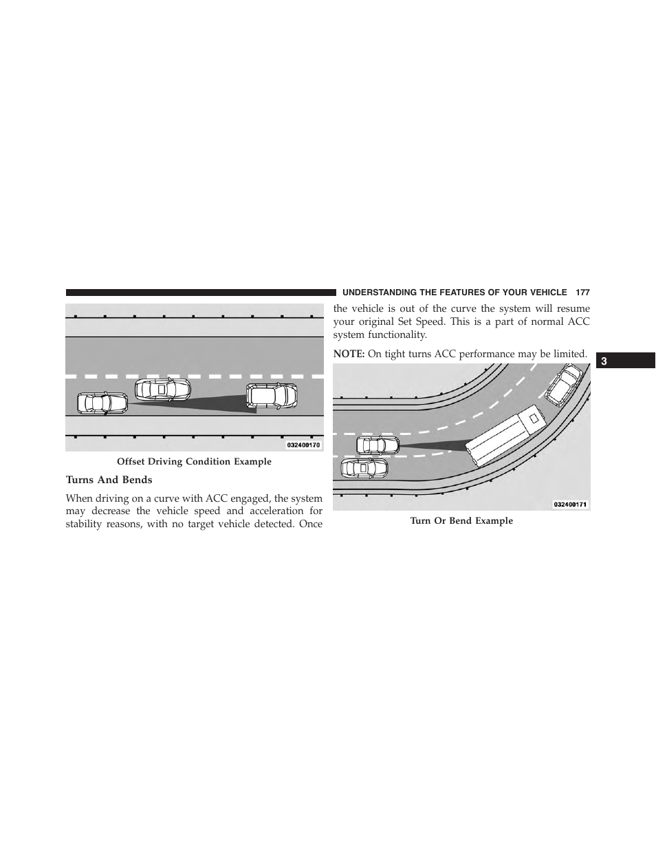 Turns and bends | Dodge 2015 Challenger - Owner Manual User Manual | Page 179 / 618