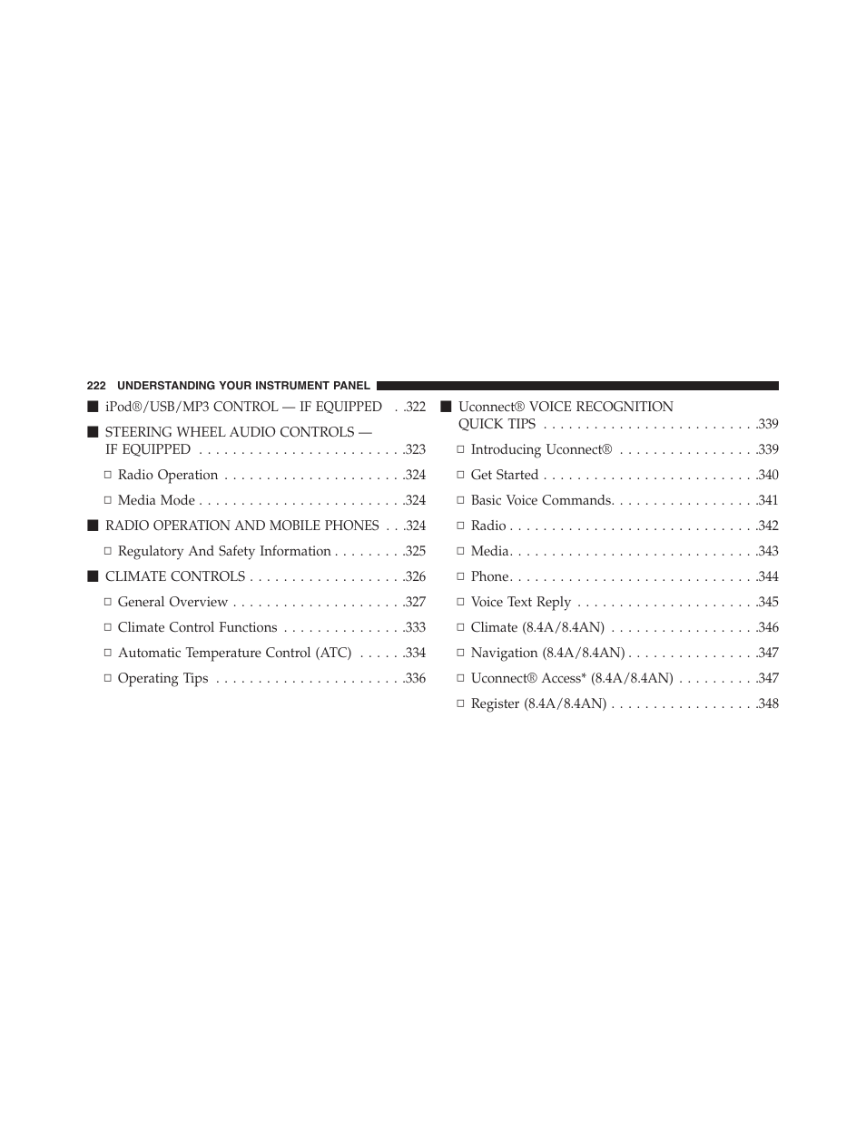 Dodge 2015 Challenger - Owner Manual User Manual | Page 224 / 618