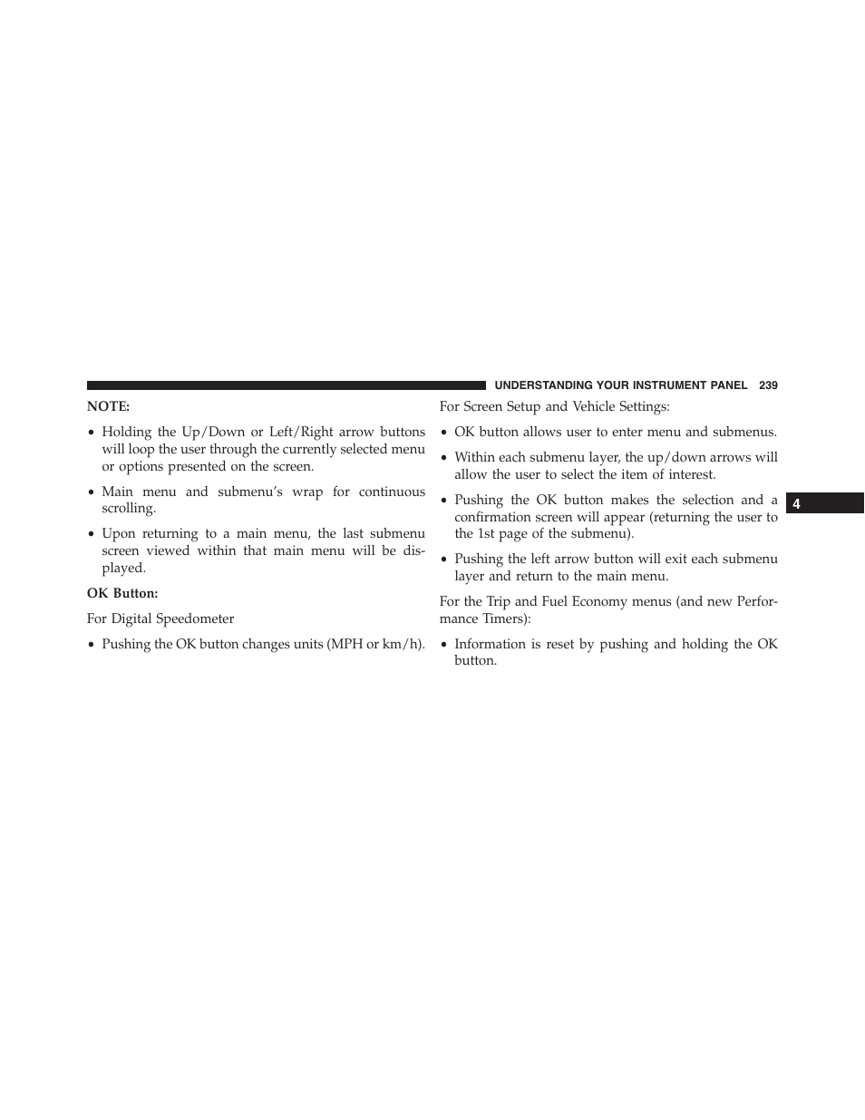 Dodge 2015 Challenger - Owner Manual User Manual | Page 241 / 618