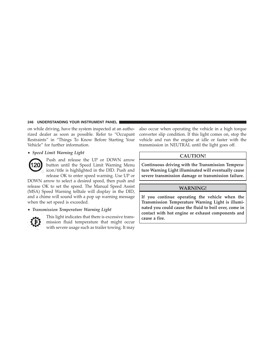 Dodge 2015 Challenger - Owner Manual User Manual | Page 248 / 618