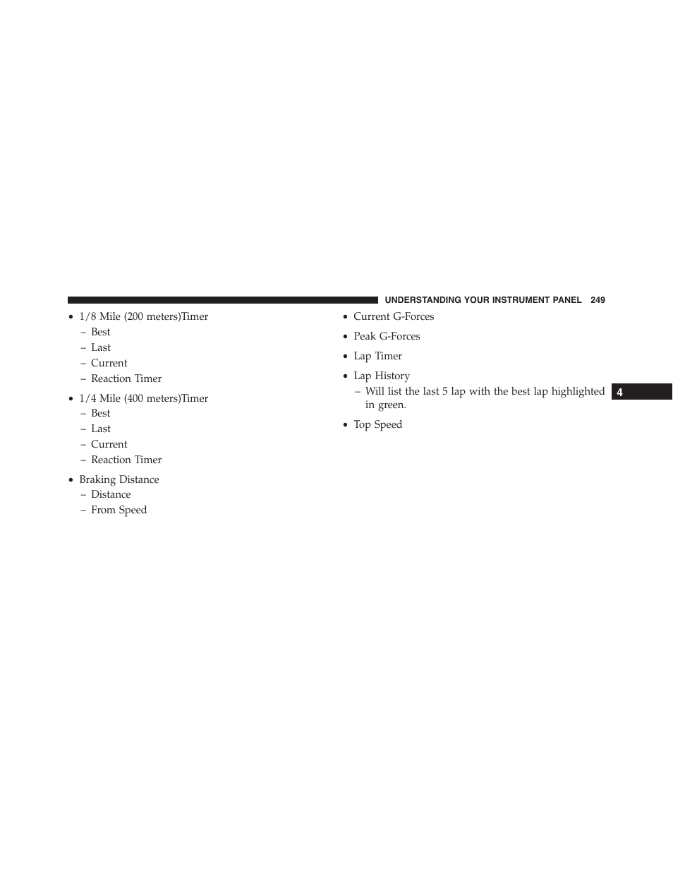 Dodge 2015 Challenger - Owner Manual User Manual | Page 251 / 618