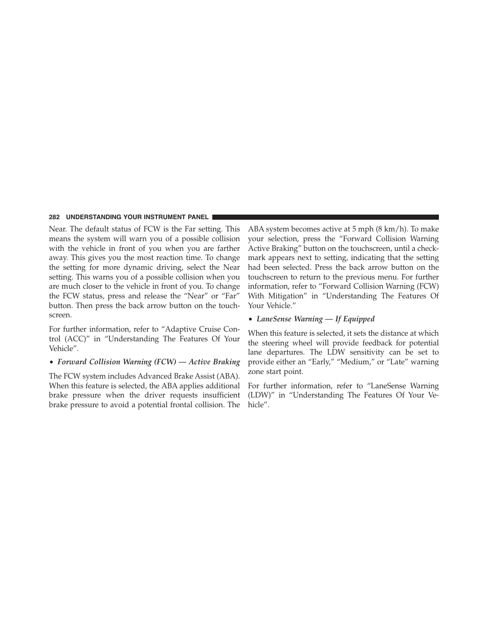 Dodge 2015 Challenger - Owner Manual User Manual | Page 284 / 618