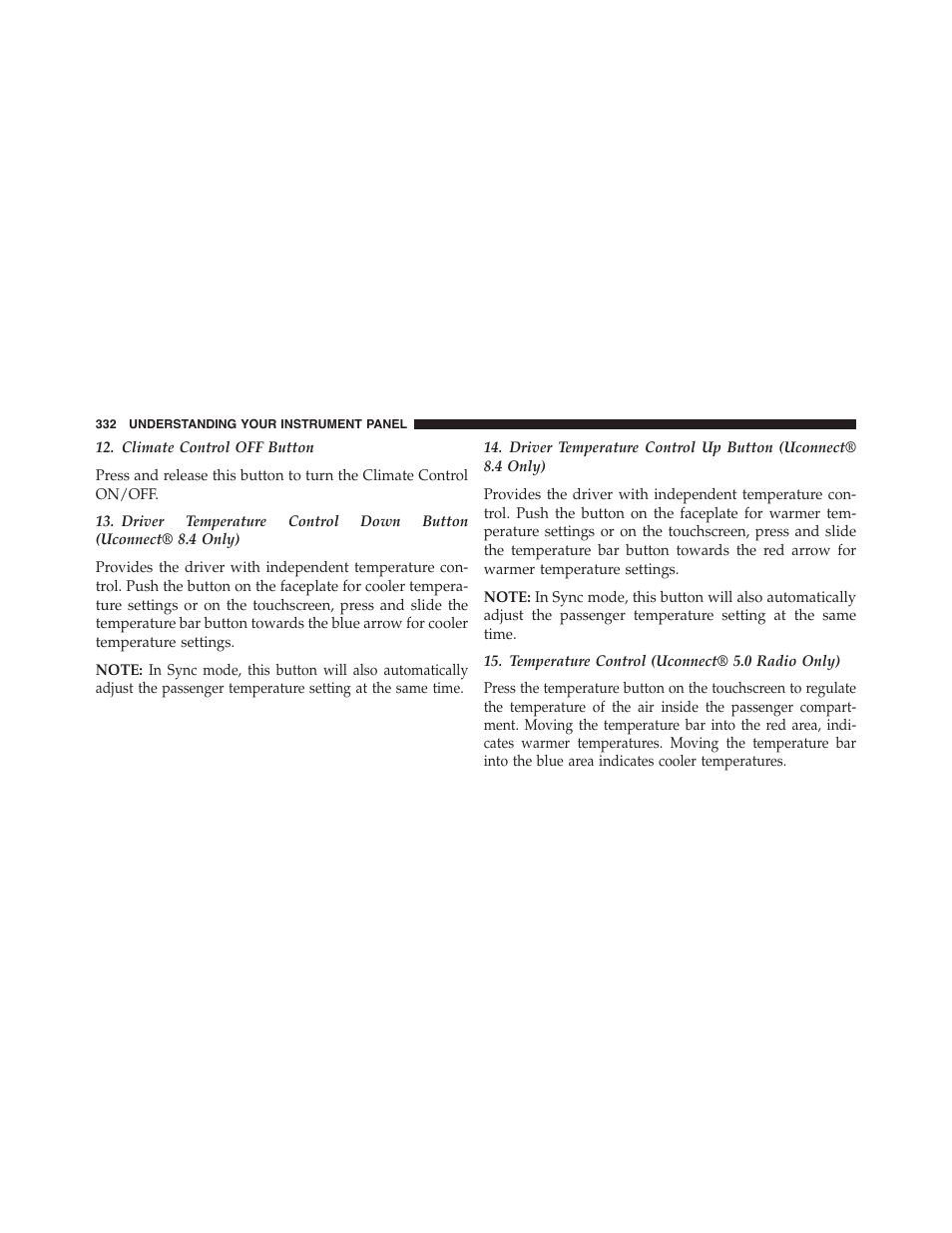 Dodge 2015 Challenger - Owner Manual User Manual | Page 334 / 618