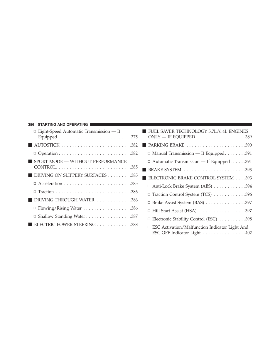 Dodge 2015 Challenger - Owner Manual User Manual | Page 358 / 618