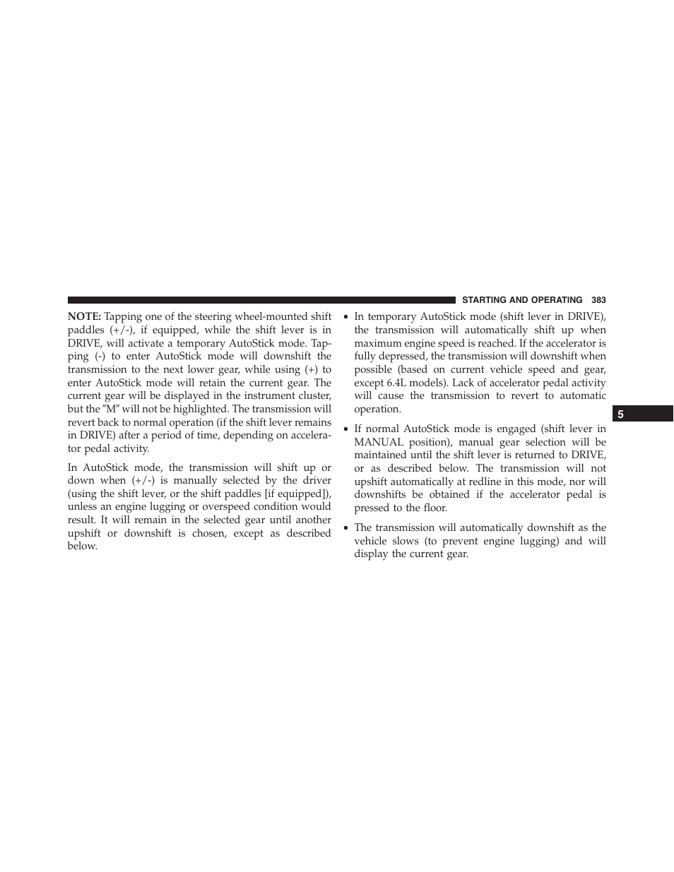 Dodge 2015 Challenger - Owner Manual User Manual | Page 385 / 618