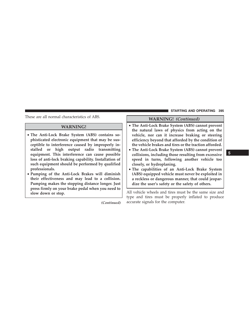 Dodge 2015 Challenger - Owner Manual User Manual | Page 397 / 618
