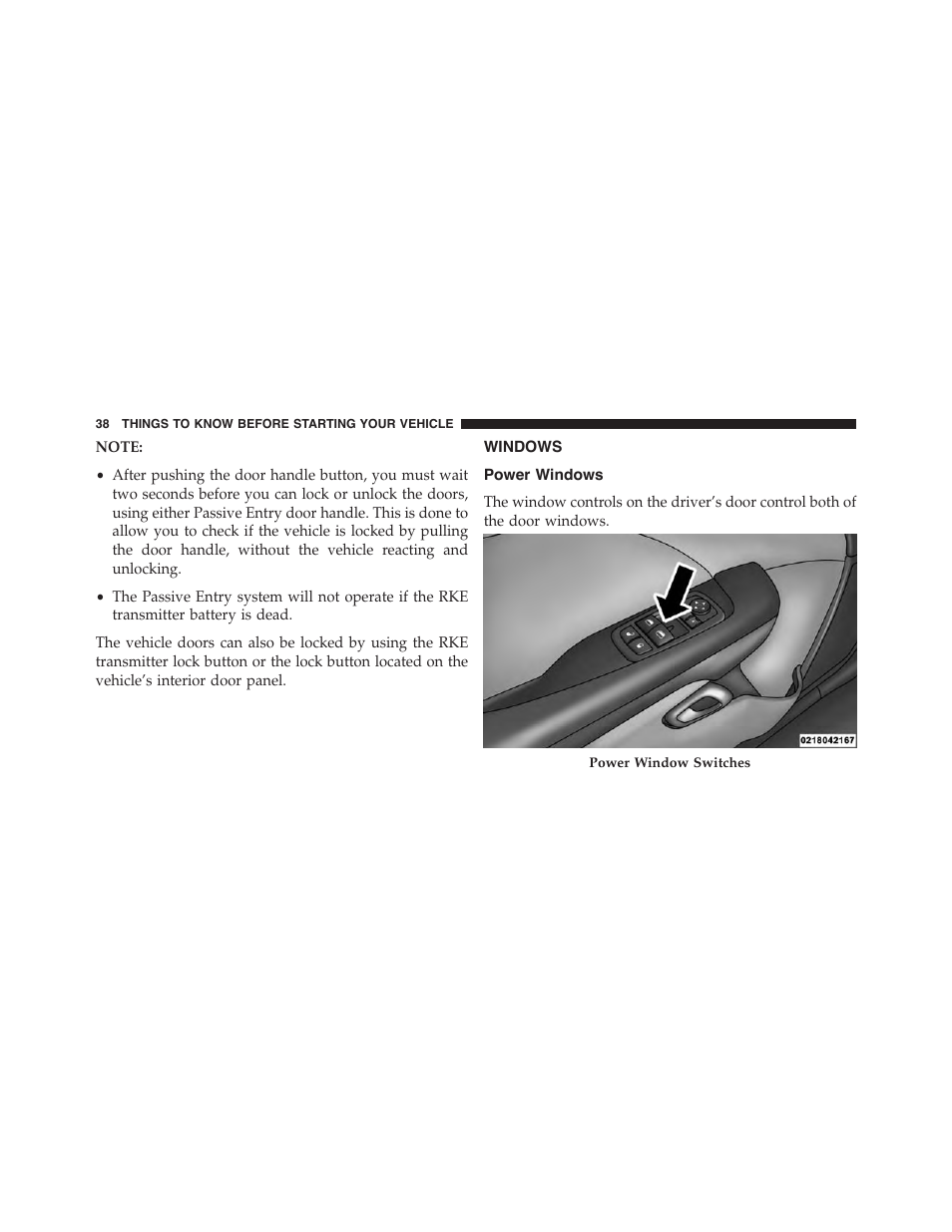 Windows, Power windows | Dodge 2015 Challenger - Owner Manual User Manual | Page 40 / 618