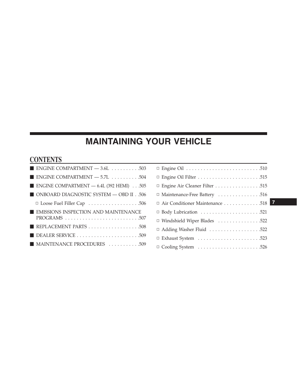 Dodge 2015 Challenger - Owner Manual User Manual | Page 503 / 618