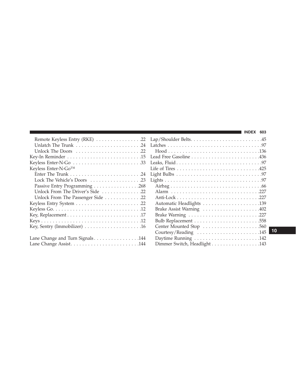 Dodge 2015 Challenger - Owner Manual User Manual | Page 605 / 618
