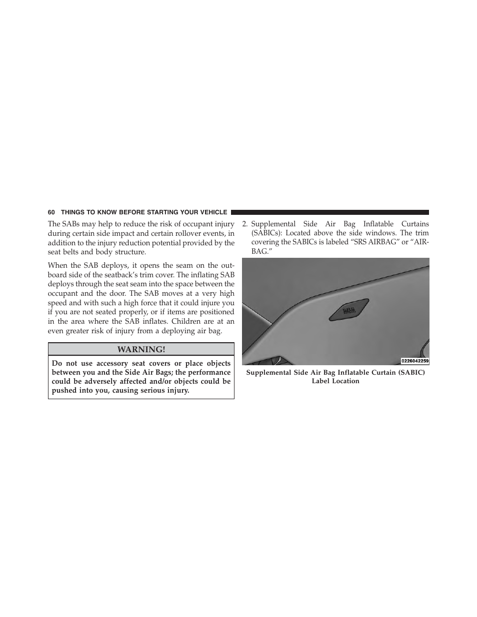 Dodge 2015 Challenger - Owner Manual User Manual | Page 62 / 618