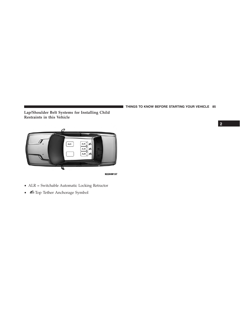 Dodge 2015 Challenger - Owner Manual User Manual | Page 87 / 618