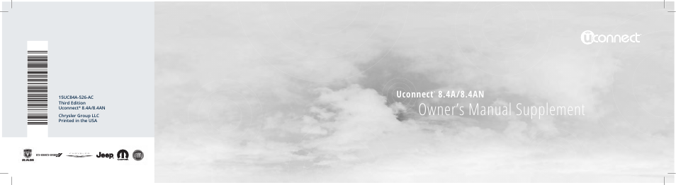 Ram Trucks uconnect 8.4AN for Chrysler User Manual | 429 pages