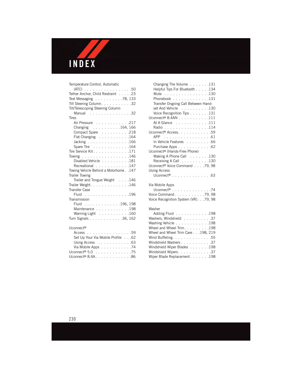 Dodge 2015 Challenger - User Guide User Manual | Page 232 / 236