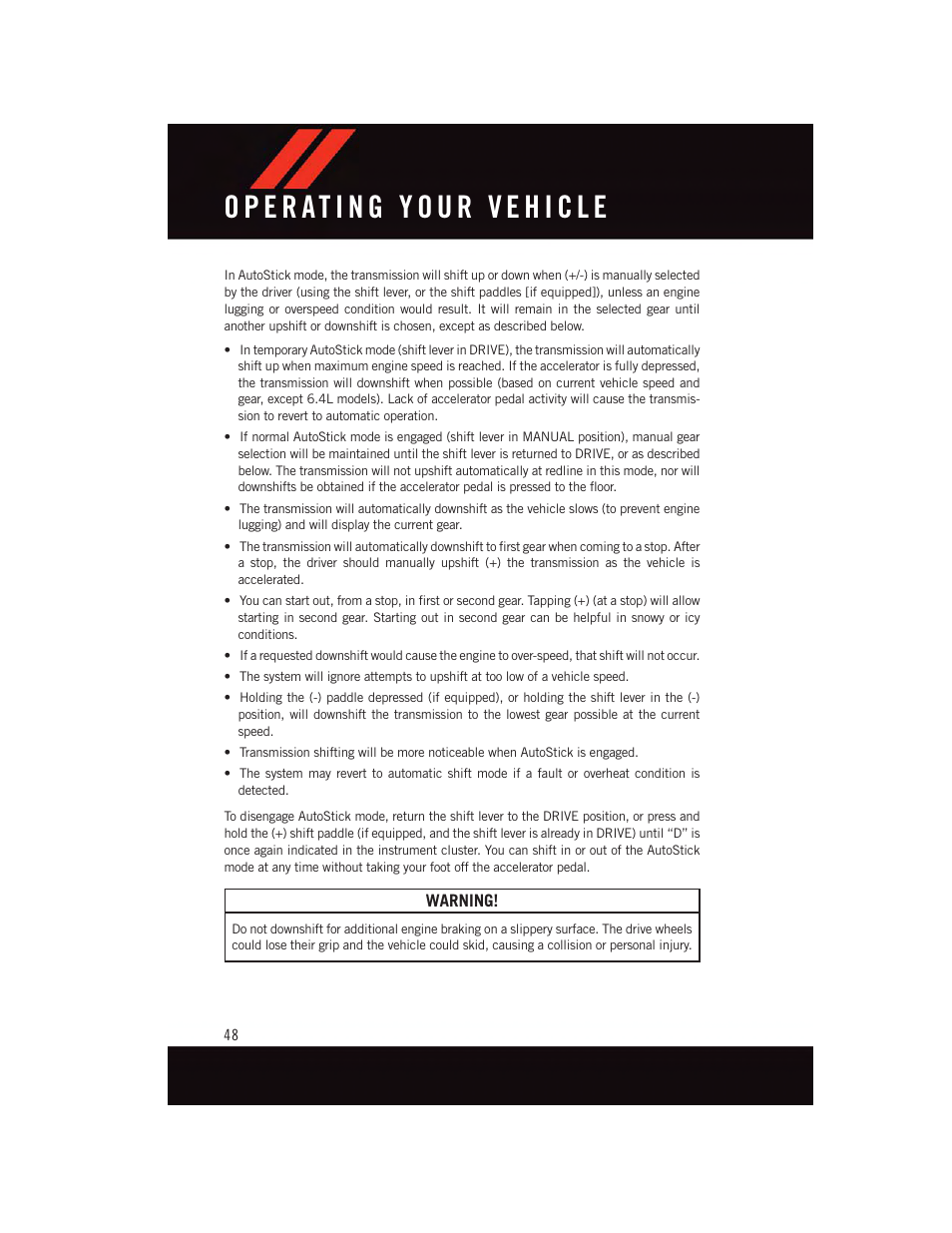 Dodge 2015 Challenger - User Guide User Manual | Page 50 / 236