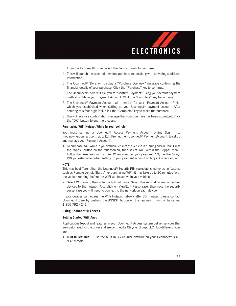 Using uconnect® access | Dodge 2015 Challenger - User Guide User Manual | Page 65 / 236