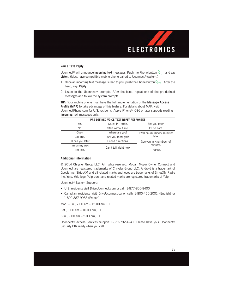 Dodge 2015 Challenger - User Guide User Manual | Page 87 / 236