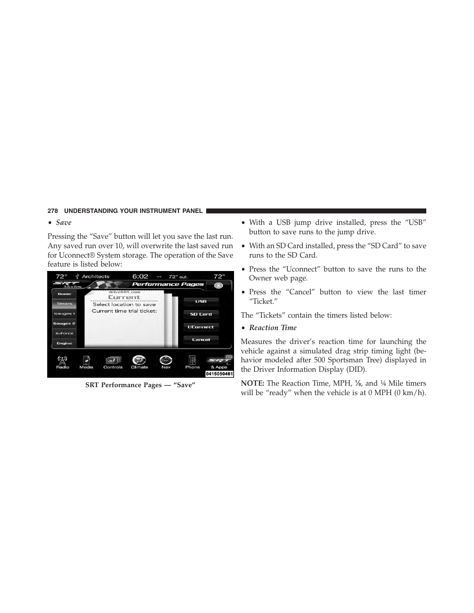 Dodge 2015 Challenger-SRT - Owner Manual User Manual | Page 280 / 579