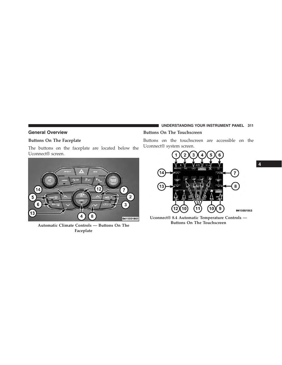 General overview | Dodge 2015 Challenger-SRT - Owner Manual User Manual | Page 313 / 579