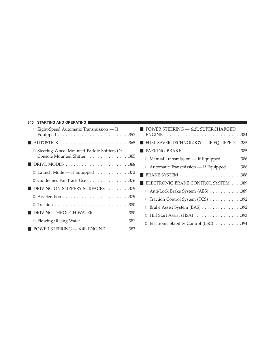 Dodge 2015 Challenger-SRT - Owner Manual User Manual | Page 342 / 579