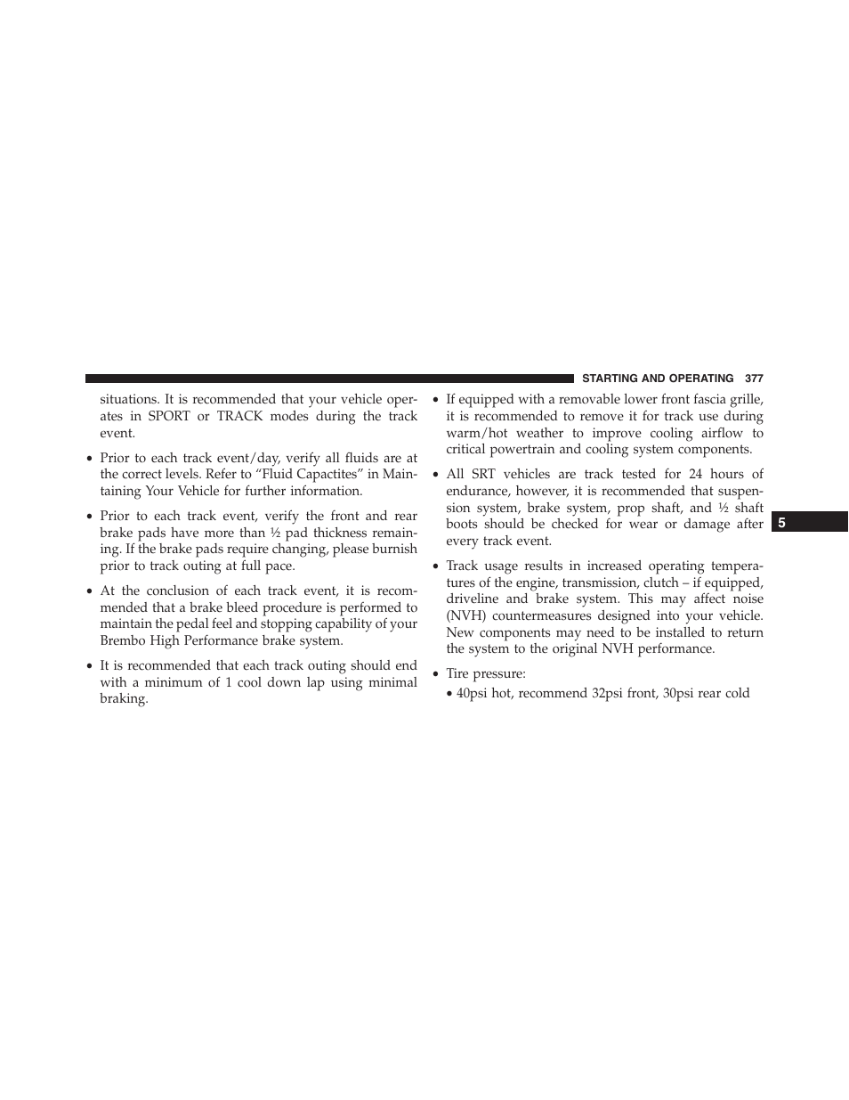 Dodge 2015 Challenger-SRT - Owner Manual User Manual | Page 379 / 579