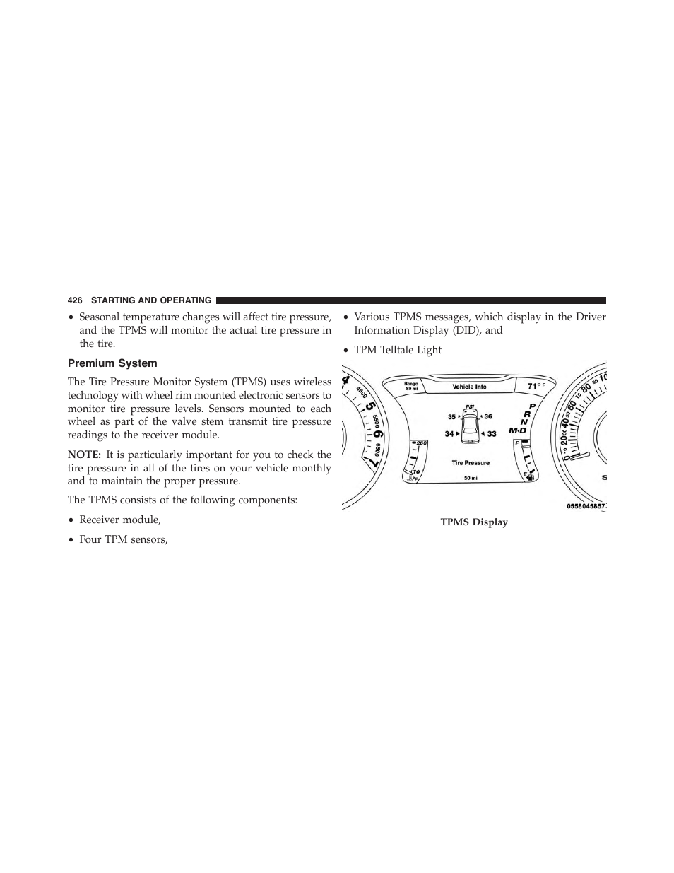 Premium system | Dodge 2015 Challenger-SRT - Owner Manual User Manual | Page 428 / 579