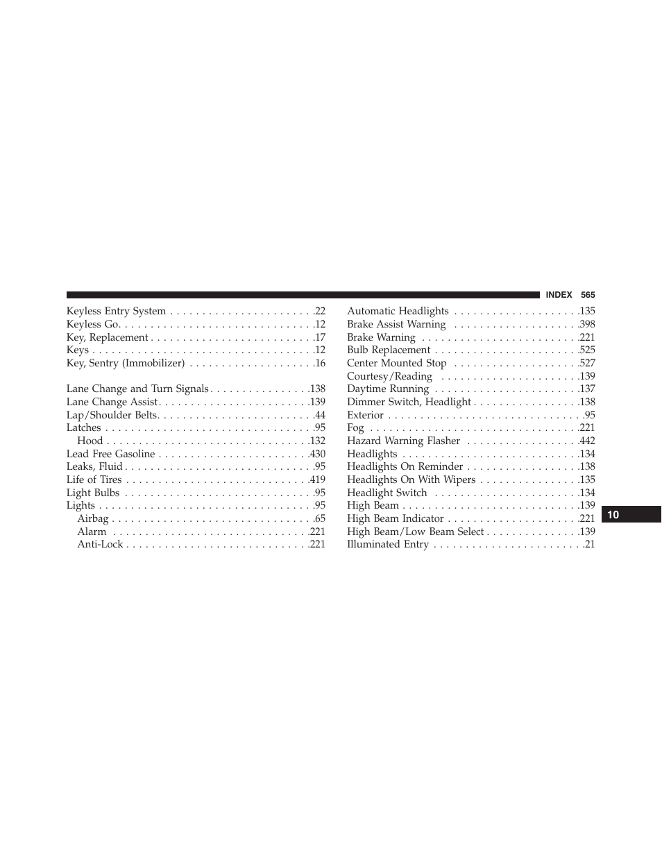 Dodge 2015 Challenger-SRT - Owner Manual User Manual | Page 567 / 579