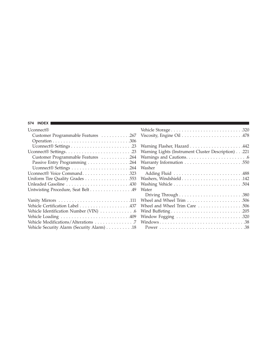 Dodge 2015 Challenger-SRT - Owner Manual User Manual | Page 576 / 579