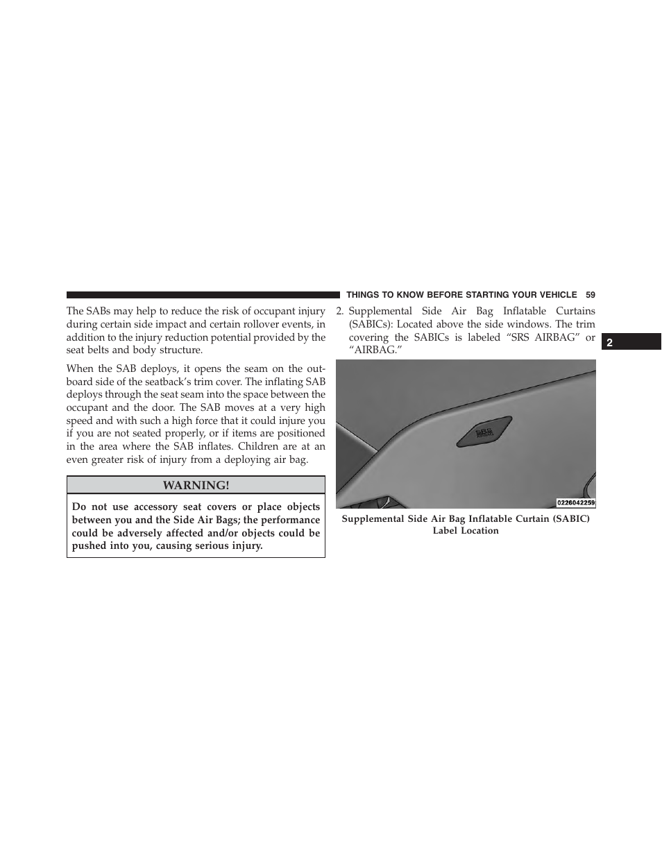 Dodge 2015 Challenger-SRT - Owner Manual User Manual | Page 61 / 579