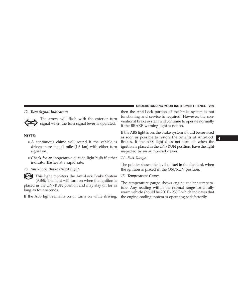 Dodge 2015 Charger - Owner Manual User Manual | Page 271 / 638