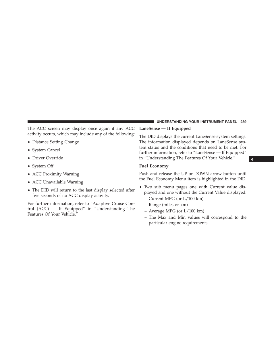 Fuel economy | Dodge 2015 Charger - Owner Manual User Manual | Page 291 / 638